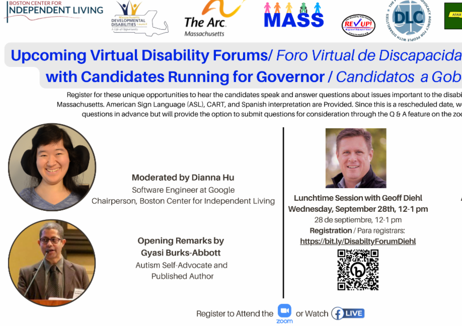 #TheArcVotes: Written Candidate Responses to Questions from Virtual Disability Voter Forum with Gubernatorial Candidate Geoff Diehl (R)