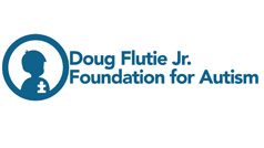 the logo for doug flute jr foundation for autism