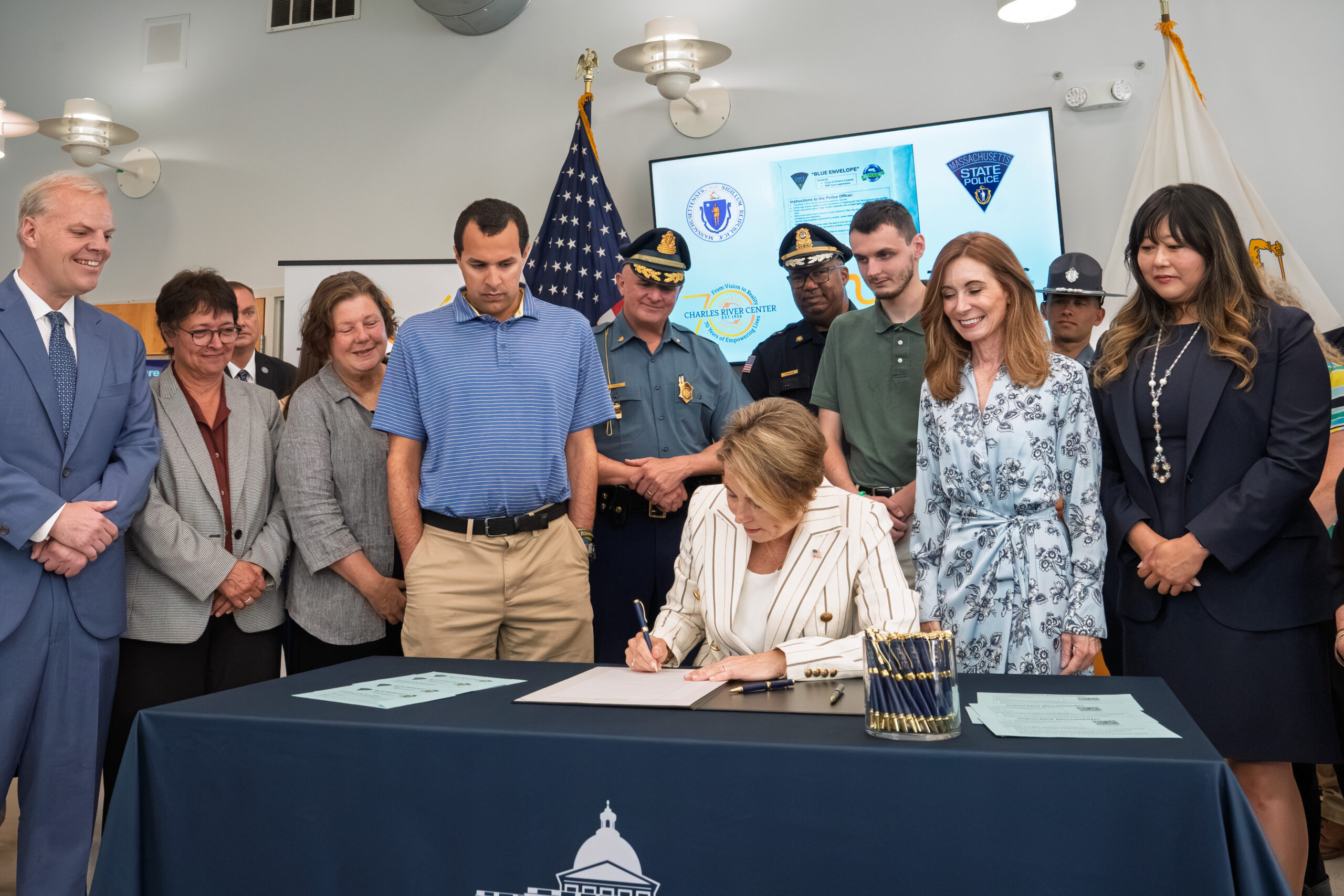 The Arc of Massachusetts Celebrates Signing of Blue Envelope Bill by Governor Maura Healey with Ceremony at Charles River Center